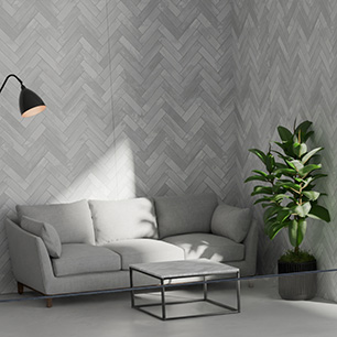 Zellige Herringbone Greige